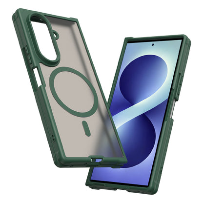 MagSafe Case for Samsung Galaxy Z Fold8 Ultra F976, Techsuit, HaloFrost II, Green