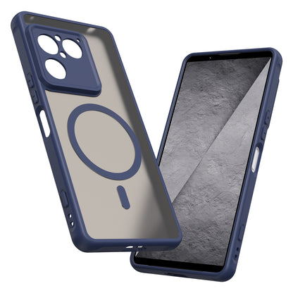 MagSafe Case for Sony Xperia 1 VIII, Techsuit, HaloFrost II, Navy Blue