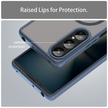MagSafe Case for Sony Xperia 1 VIII, Techsuit, HaloFrost II, Navy Blue