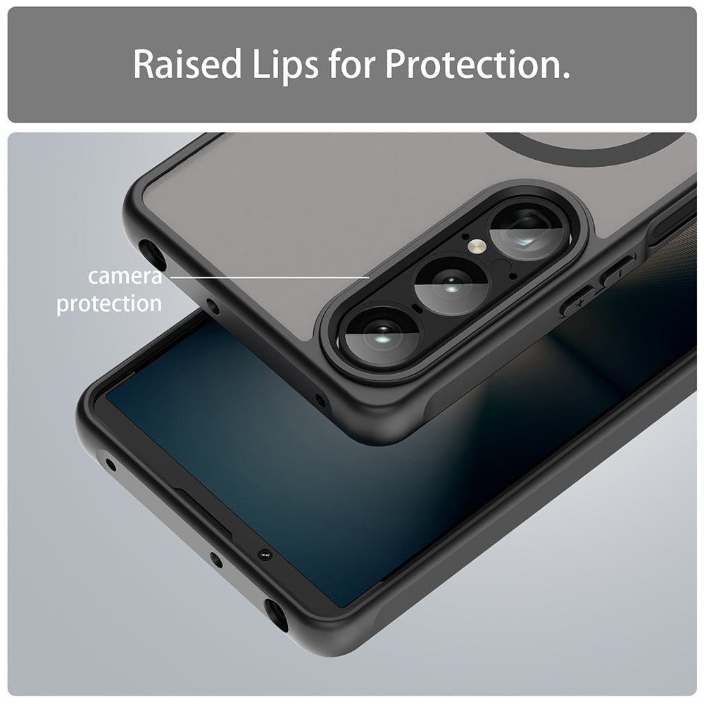 MagSafe Case for Sony Xperia 1 VIII, Techsuit, HaloFrost II, Black