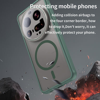 MagSafe Case for Xiaomi 15 Ultra, Techsuit, HaloFrost II, Green