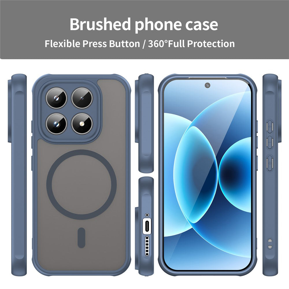 MagSafe Case for Xiaomi 17T, Techsuit, HaloFrost II, Navy Blue