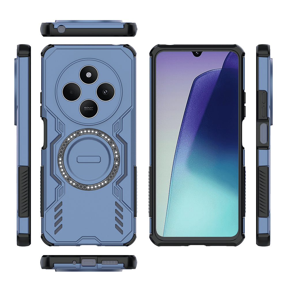 MagSafe Case for Xiaomi Poco C75 / Redmi 14C, Techsuit, ArmorMag, Blue