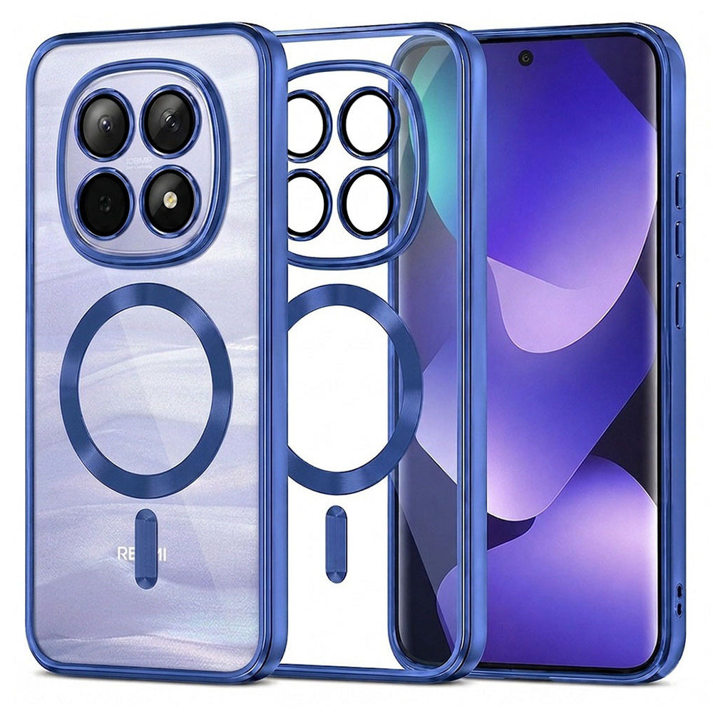 MagSafe Case for Xiaomi Poco M8 / Redmi Note 15 5G / Note 15 4G, Techsuit, Luxury Crystal, Dark Blue