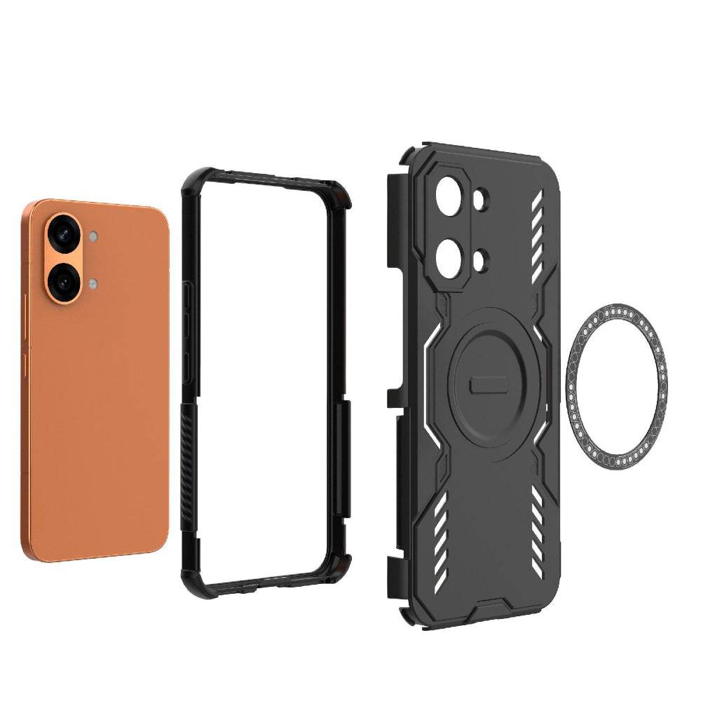 MagSafe Case for Xiaomi Poco X8 Pro Max, Techsuit, ArmorMag, Black