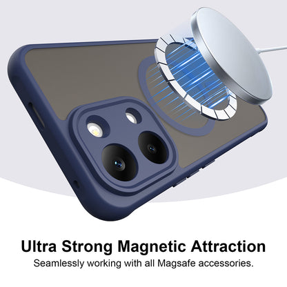 MagSafe Case for Xiaomi Poco X8 Pro Max, Techsuit, HaloFrost II, Navy Blue