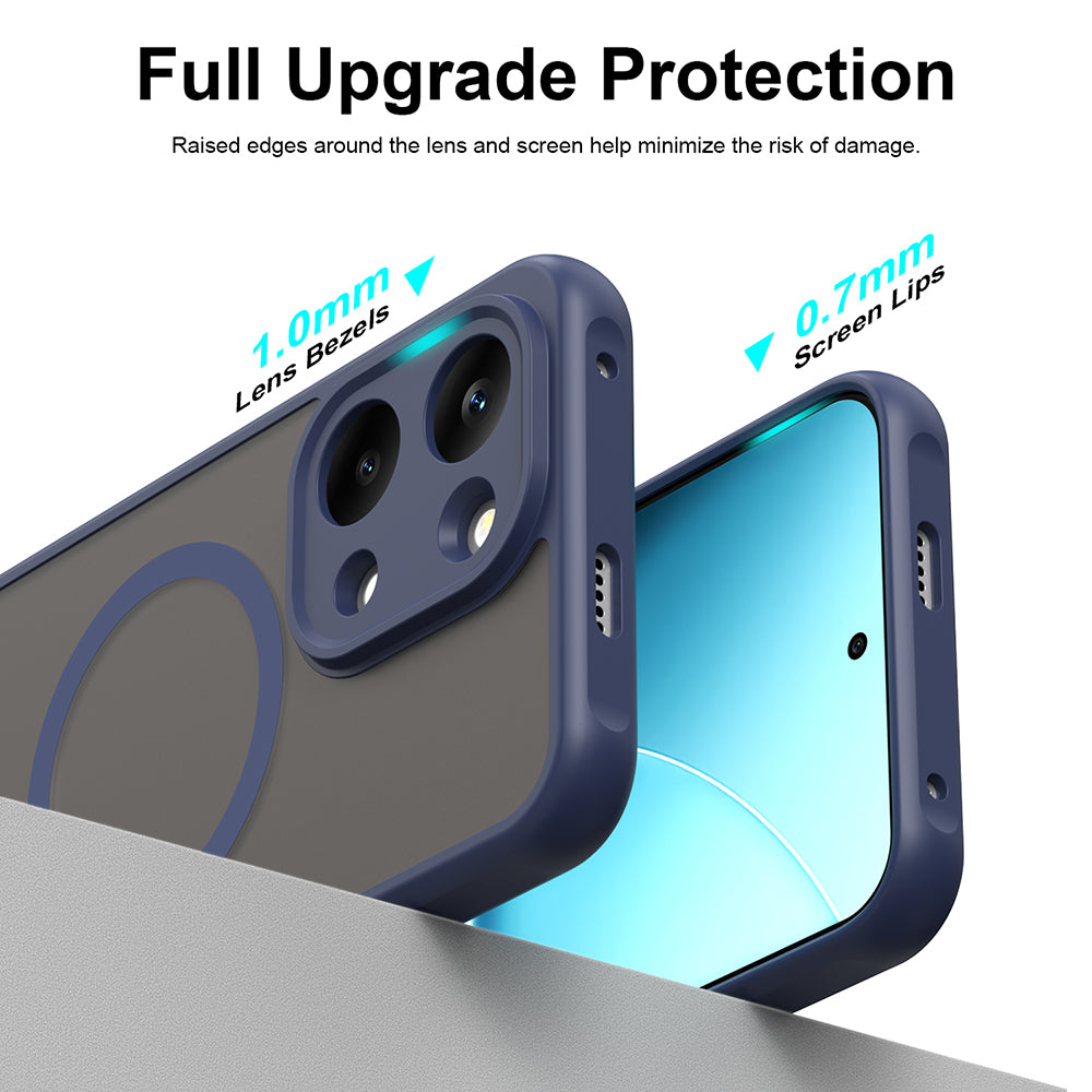 MagSafe Case for Xiaomi Poco X8 Pro Max, Techsuit, HaloFrost II, Navy Blue