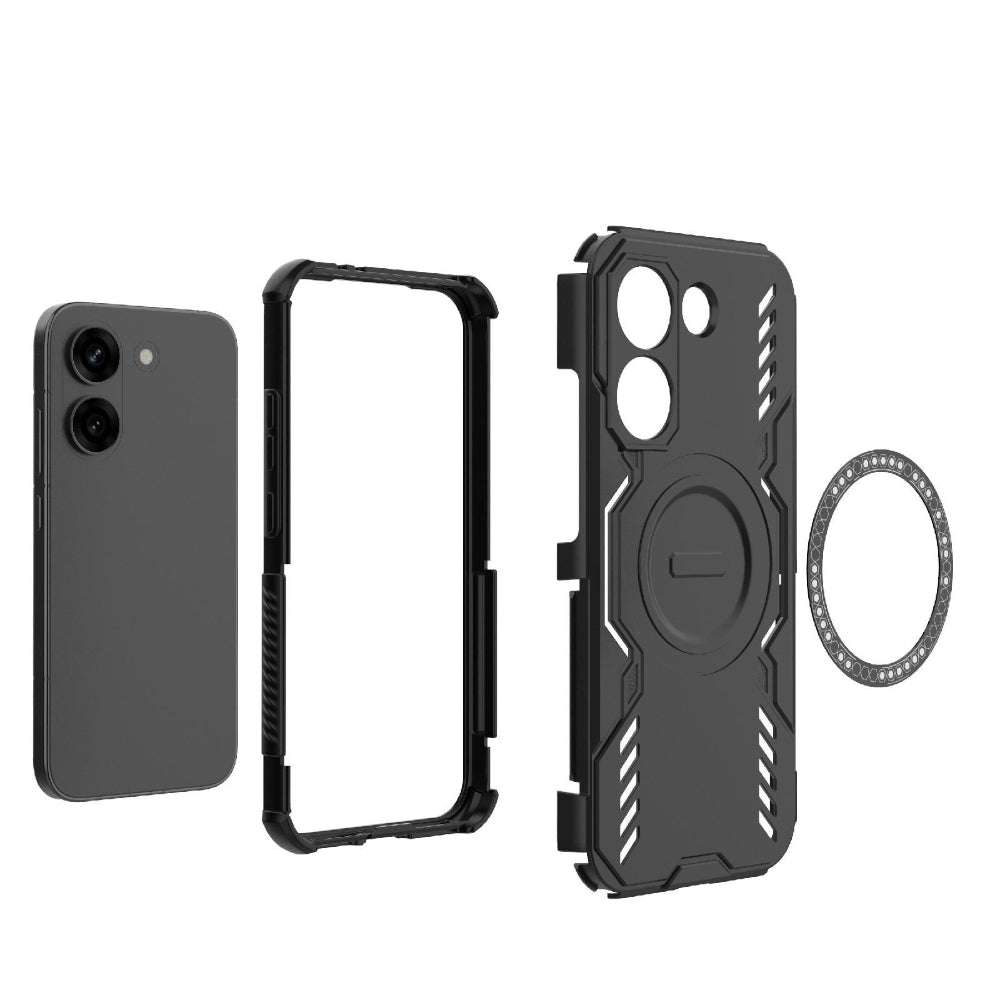 MagSafe Case for Xiaomi Poco X8 Pro, Techsuit, ArmorMag, Black