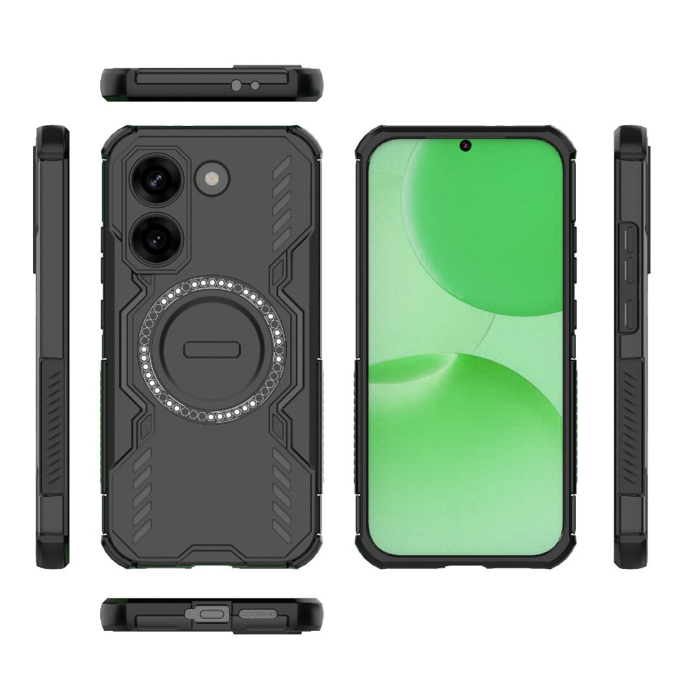 MagSafe Case for Xiaomi Poco X8 Pro, Techsuit, ArmorMag, Black