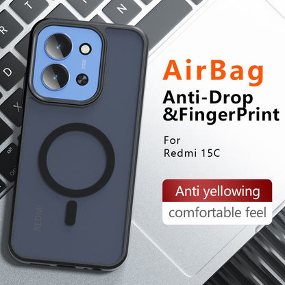 MagSafe Case for Xiaomi Redmi 15C 5G / 15C 4G, Techsuit, PureFrost, Satin Black