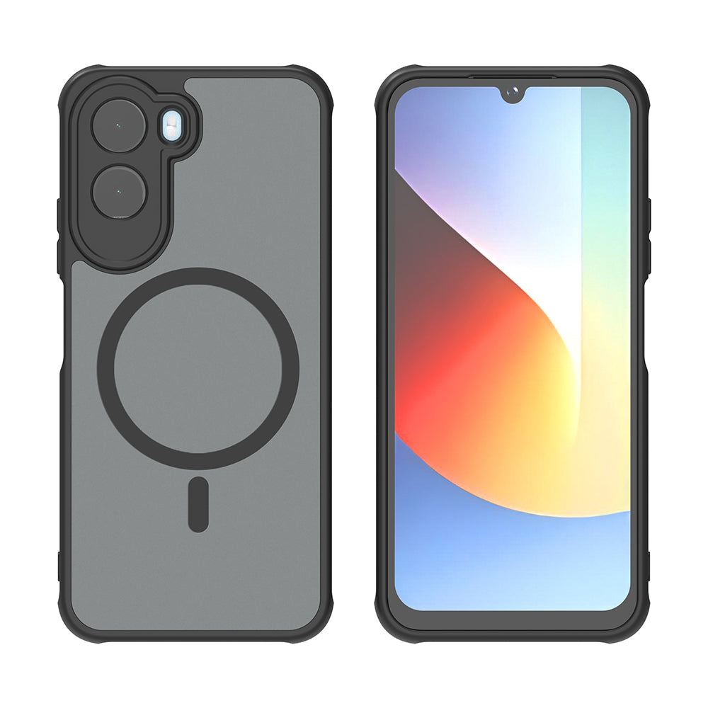 MagSafe Case for Xiaomi Redmi A7 Pro 4G, Techsuit, HaloFrost II, Black