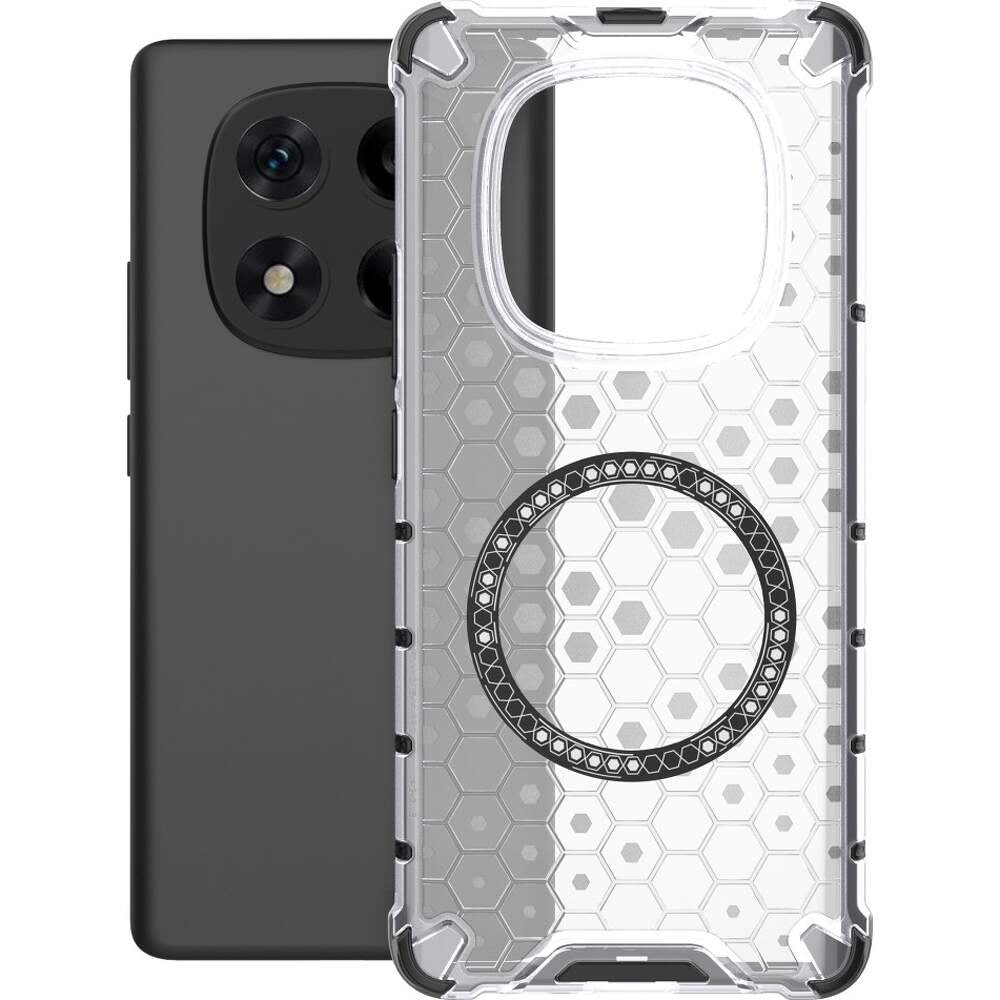 MagSafe Case for Xiaomi Redmi Note 14 Pro 4G, Techsuit, HoneyComb Shield, White