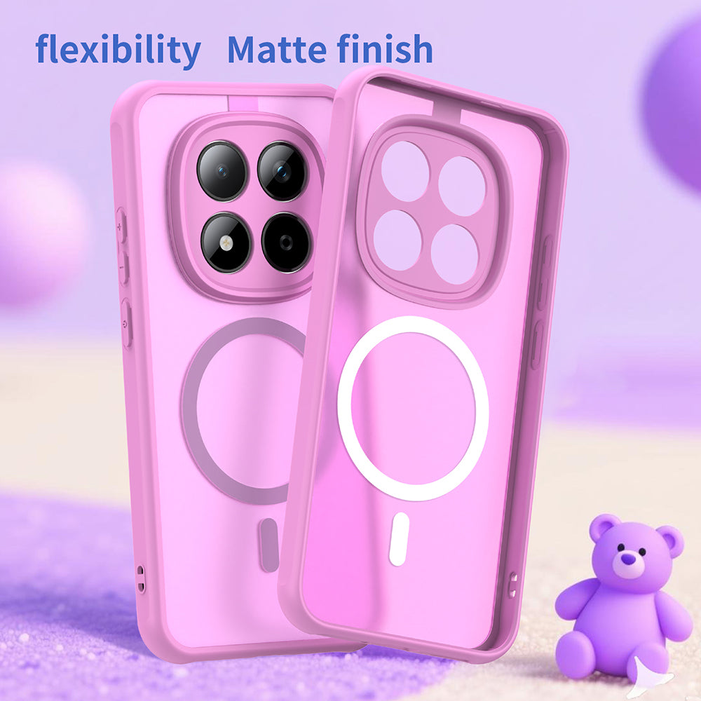MagSafe Case for Xiaomi Redmi Note 15 Pro 5G, Techsuit, HaloFrost II, Pink