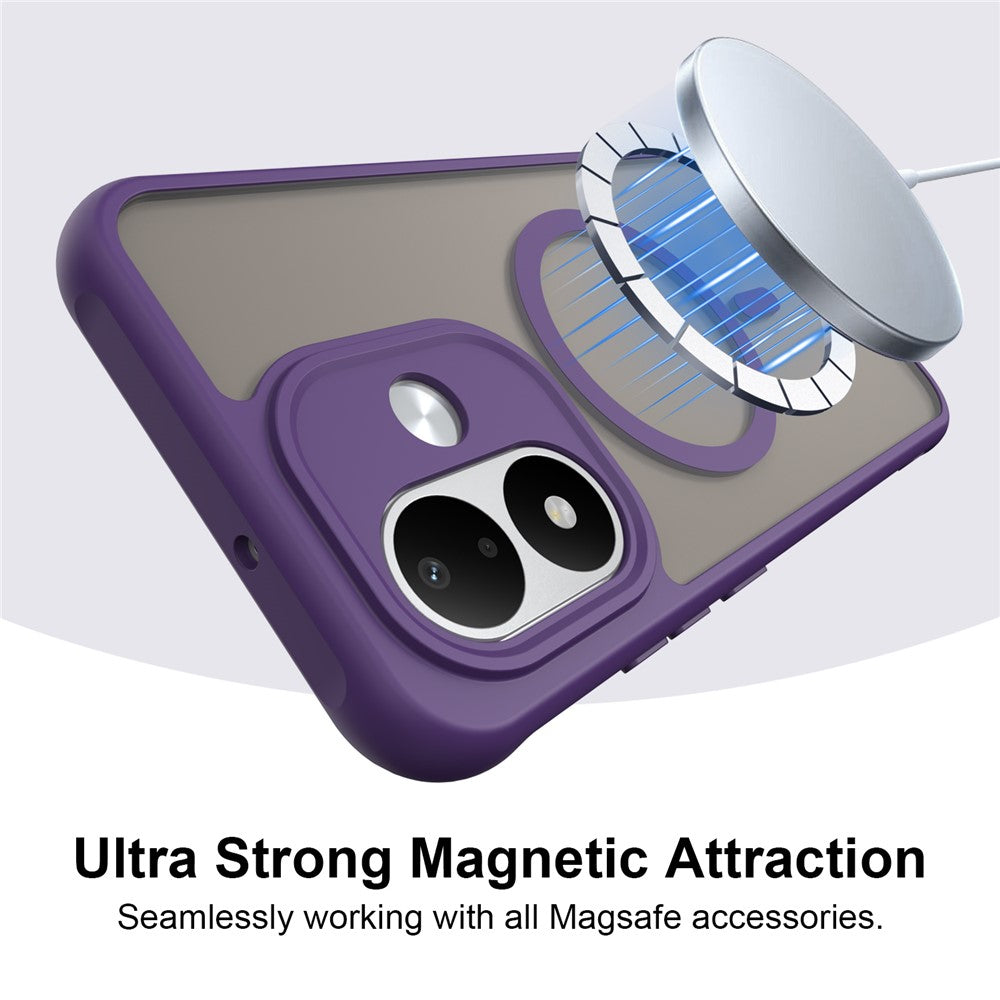MagSafe Case for Xiaomi Redmi Note 17 4G / Note 17 5G, Techsuit, HaloFrost II, Purple
