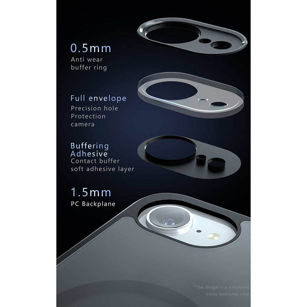 MagSafe Case for Apple iPhone 17 Pro Max, Techsuit, PureFrost, Black