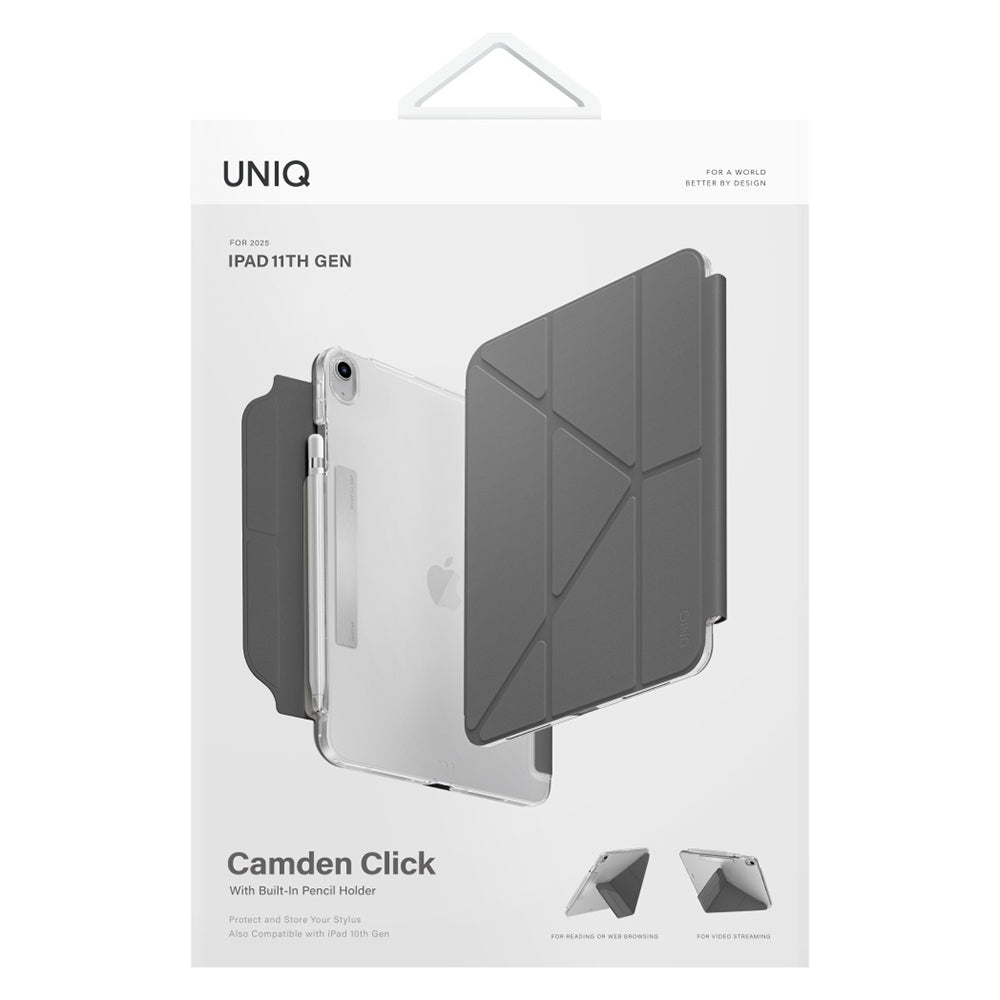 Case for Apple iPad (2025), UNIQ, Camden Click, Pink