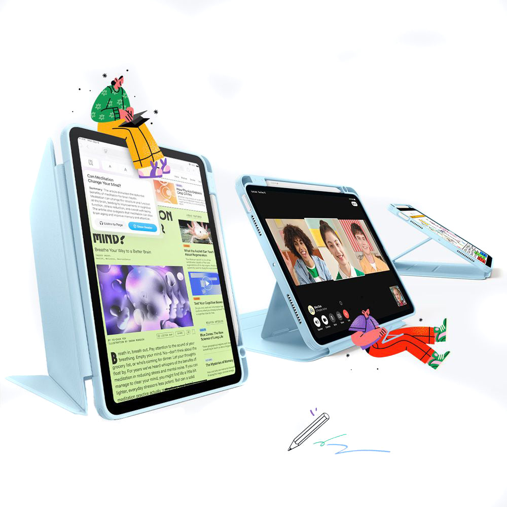 Case for Apple iPad Air 11 (2026) / iPad Air 11 (2025) / Air 11 (2024) / Air (2022) / Air (2020), ESR, Flip Hybrid, Blue