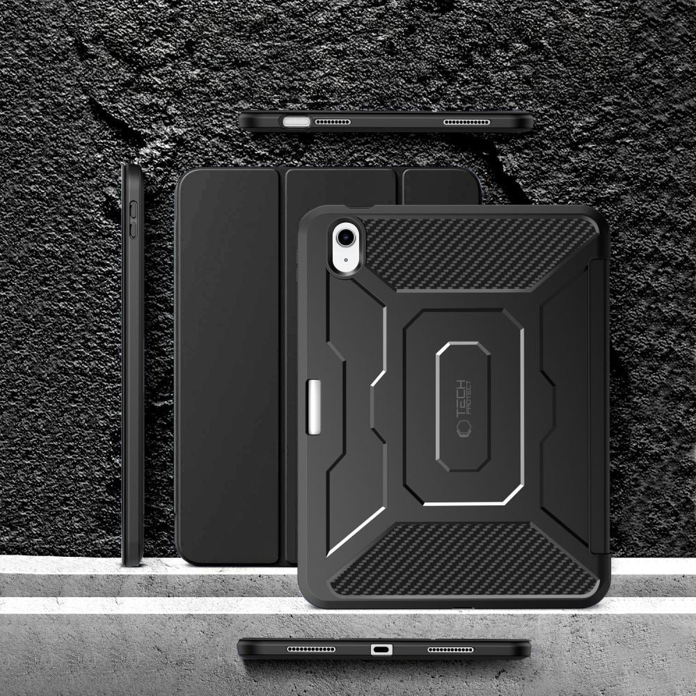 Case for Apple iPad (2025) / iPad (2022), Tech-Protect, Endurance, Black