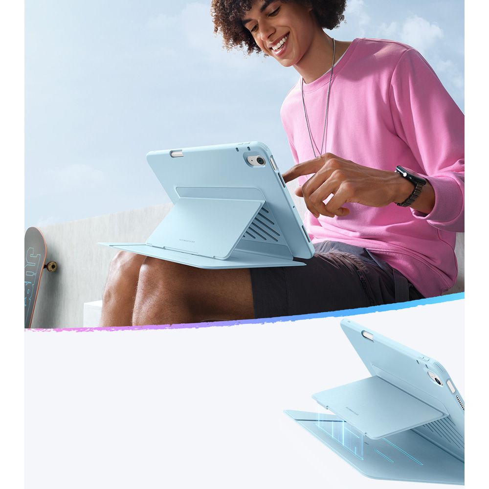 Case for Apple iPad Air 11 (2026) / iPad Air 11 (2025) / Air 11 (2024) / Air (2022) / Air (2020), ESR, Flip Hybrid, Blue