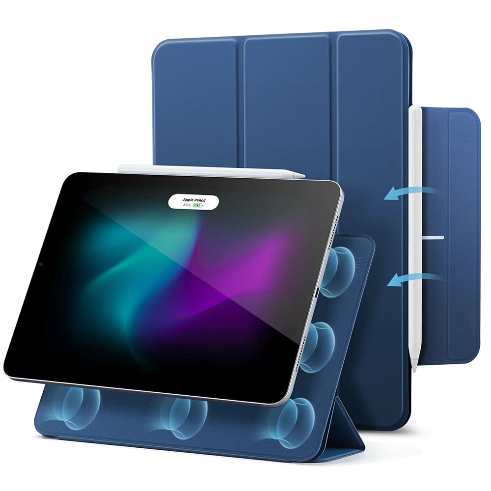 Case for Apple iPad Air 13 (2025) / Air 13 (2024) / Pro 12.9 (2022) / Pro 12.9 (2021) / Pro 12.9 (2020), ESR, Rebound, Navy Blue