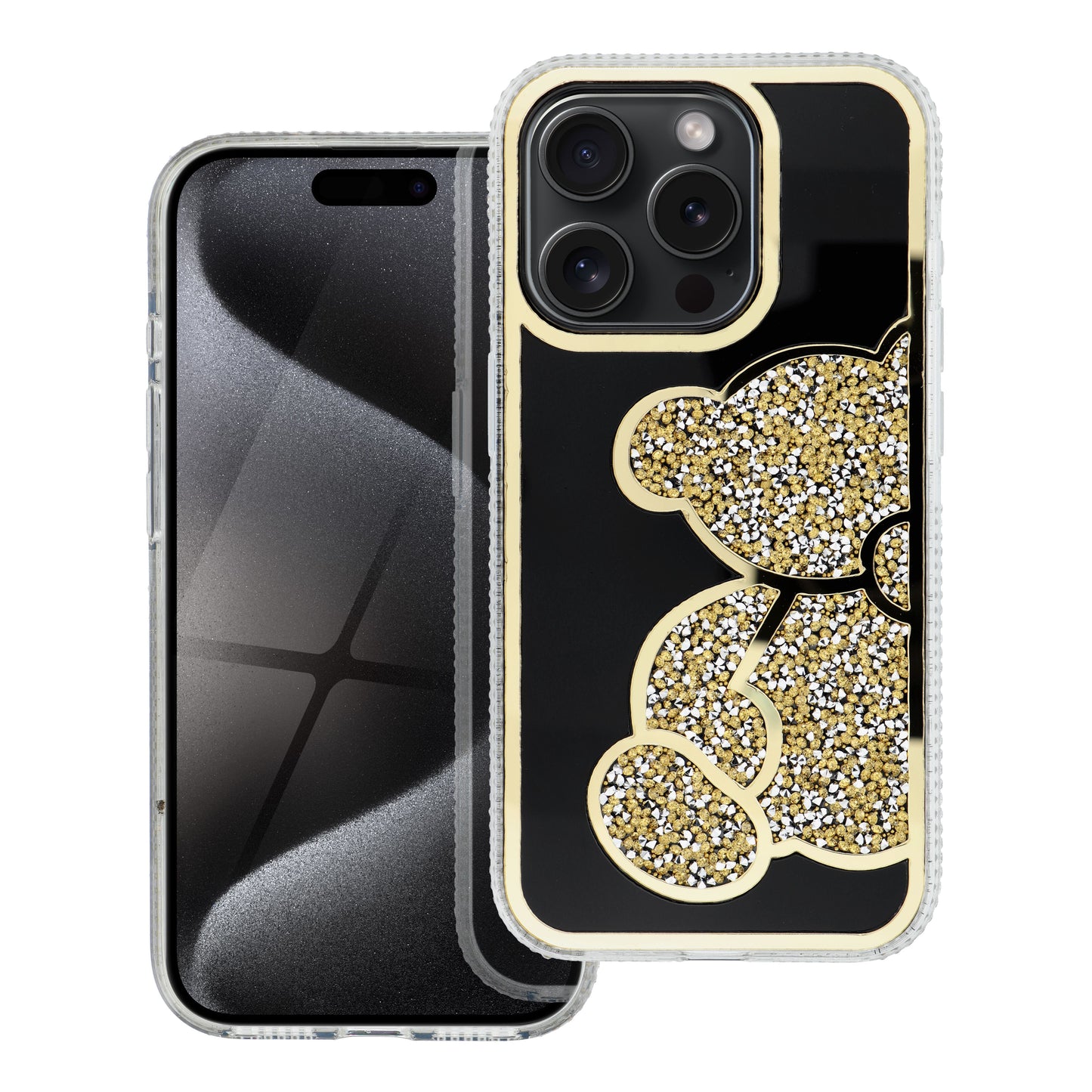 Case for Apple iPhone 17e / 16e, OEM, Teddy Bear, Gold