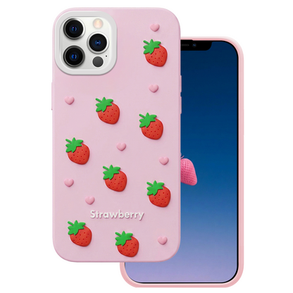 Case for Apple iPhone 16 Pro Max, OEM, Strawberry, Pink
