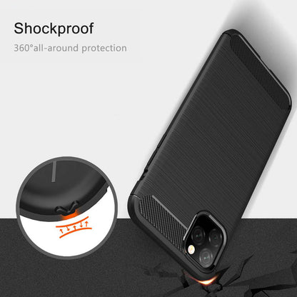 Case for Apple iPhone 11 Pro Max, Techsuit, Carbon, Black