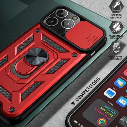 Case for Apple iPhone 12 / 12 Pro, Techsuit, CamShield, Black