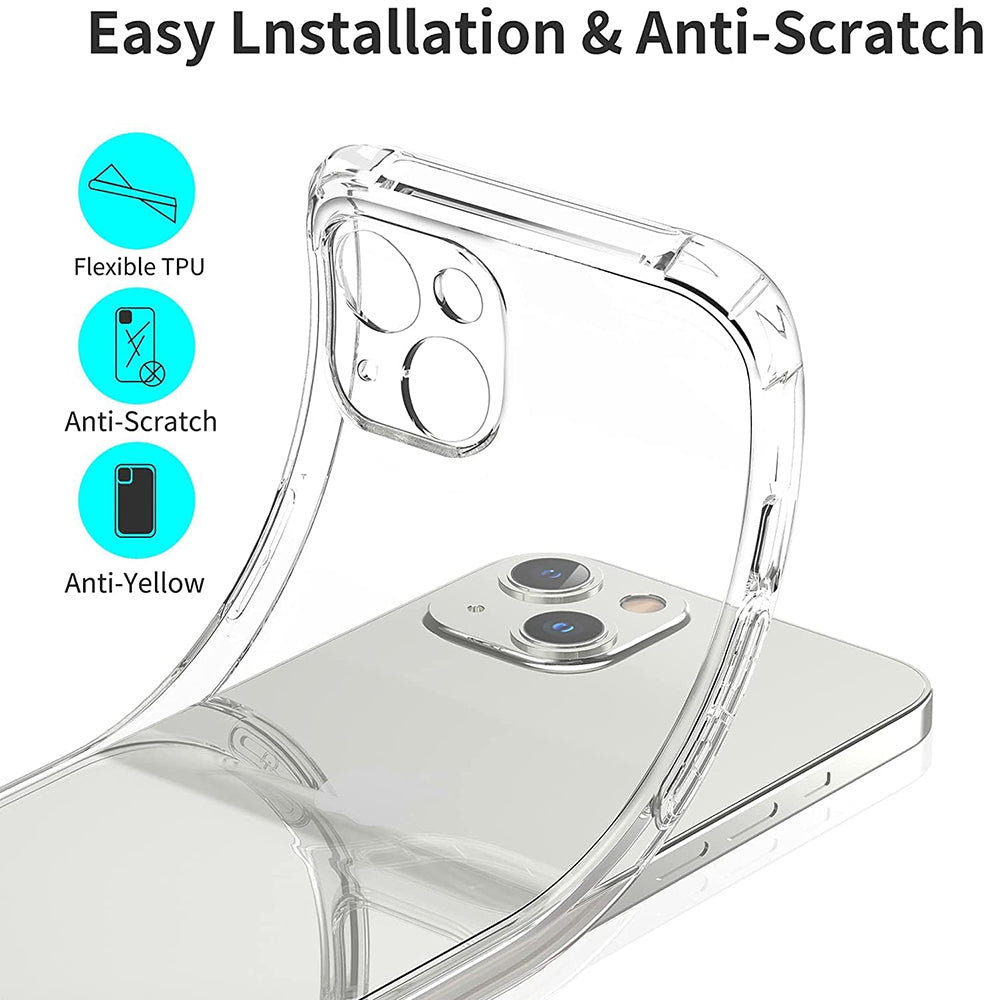 Case for Apple iPhone 13, Techsuit, Shockproof Clear, Transparent