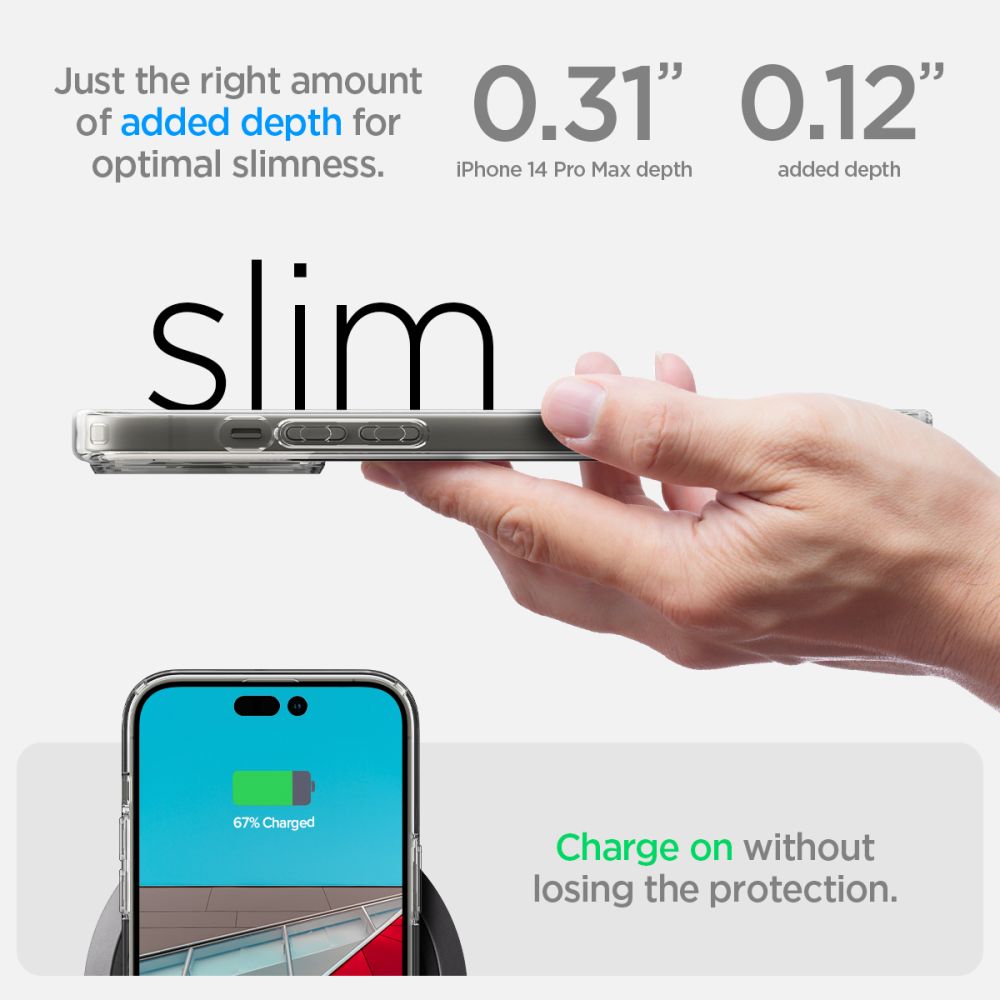 Case for Apple iPhone 14 Pro Max, Spigen, Ultra Hybrid, Transparent ACS04816