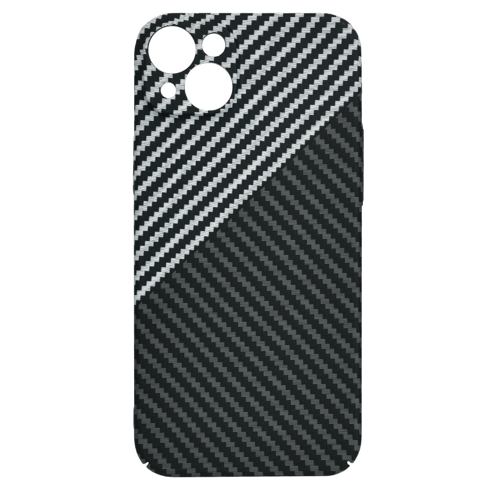 Case for Apple iPhone 15 Plus, Techsuit, Carbonite FiberShell, Black Gray
