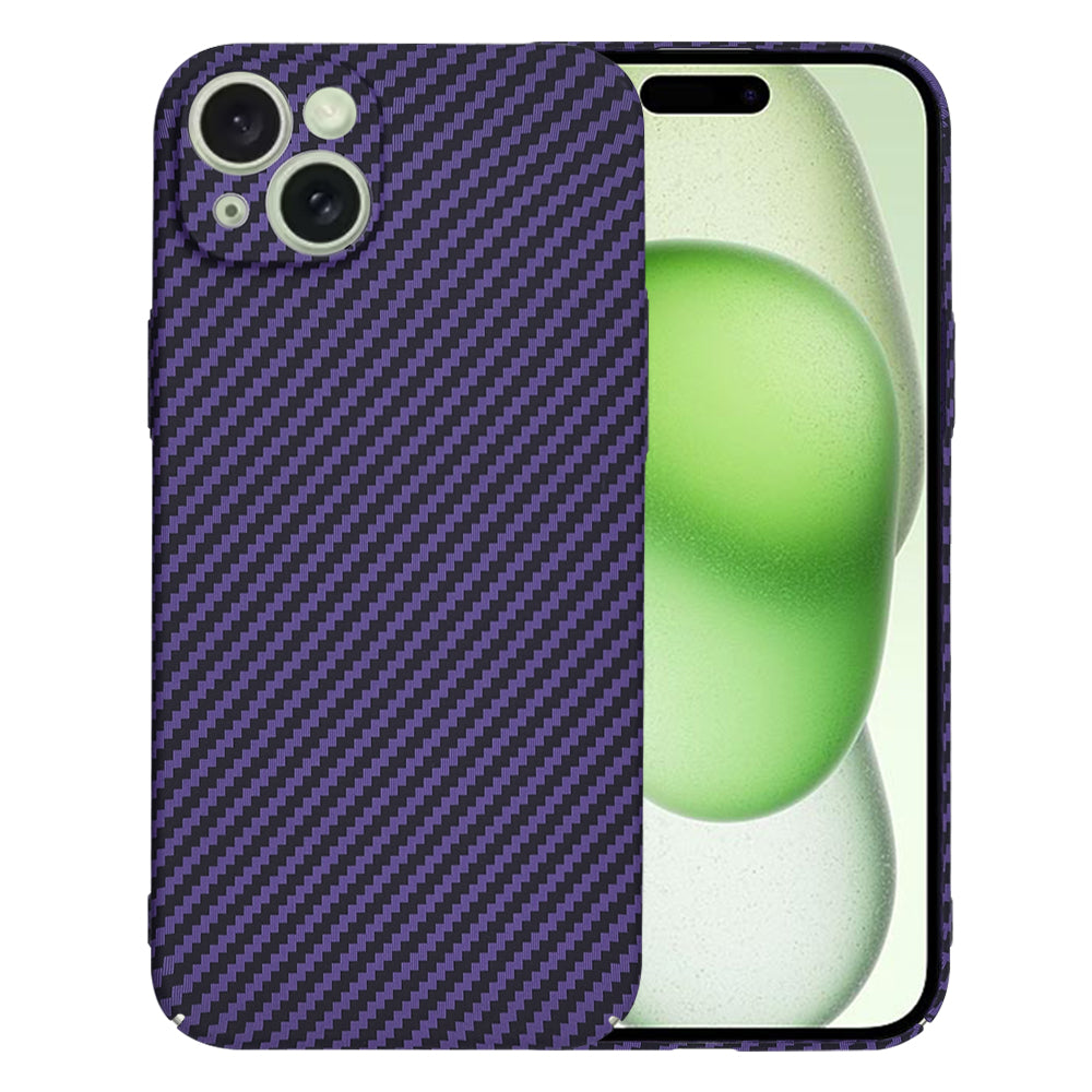 Case for Apple iPhone 15 Plus, Techsuit, Carbonite FiberShell, Purple