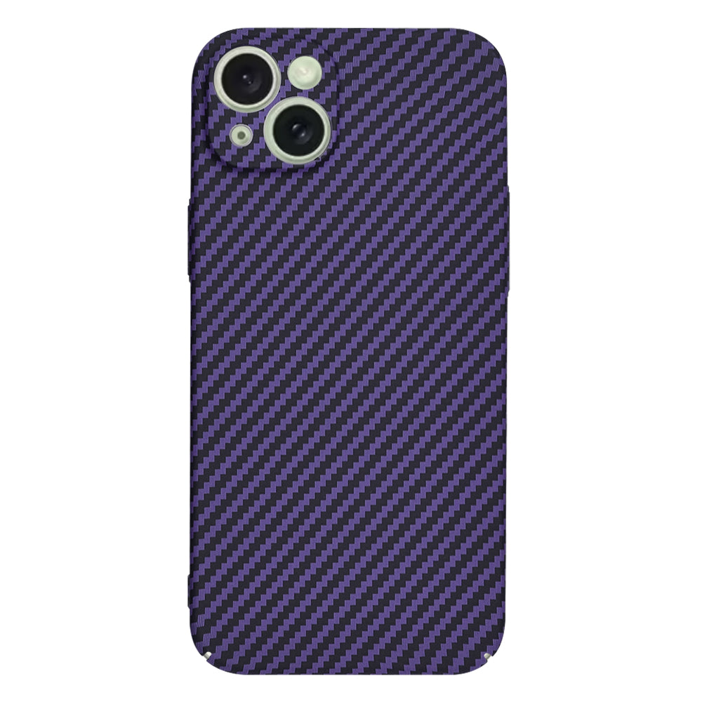 Case for Apple iPhone 15 Plus, Techsuit, Carbonite FiberShell, Purple