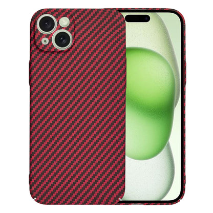 Case for Apple iPhone 15 Plus, Techsuit, Carbonite FiberShell, Red