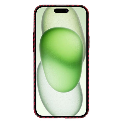 Case for Apple iPhone 15 Plus, Techsuit, Carbonite FiberShell, Red