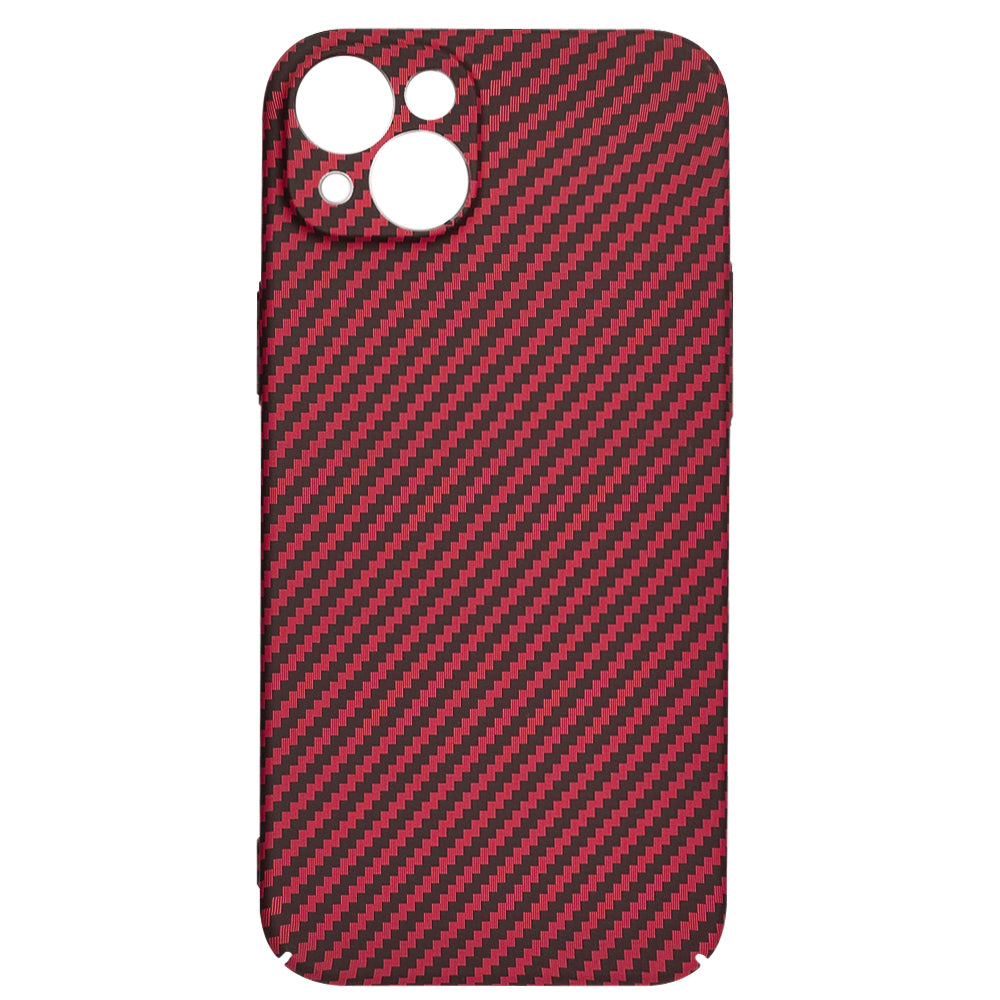 Case for Apple iPhone 15 Plus, Techsuit, Carbonite FiberShell, Red