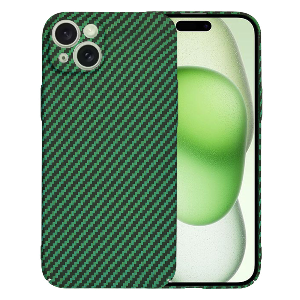 Case for Apple iPhone 15 Plus, Techsuit, Carbonite FiberShell, Green