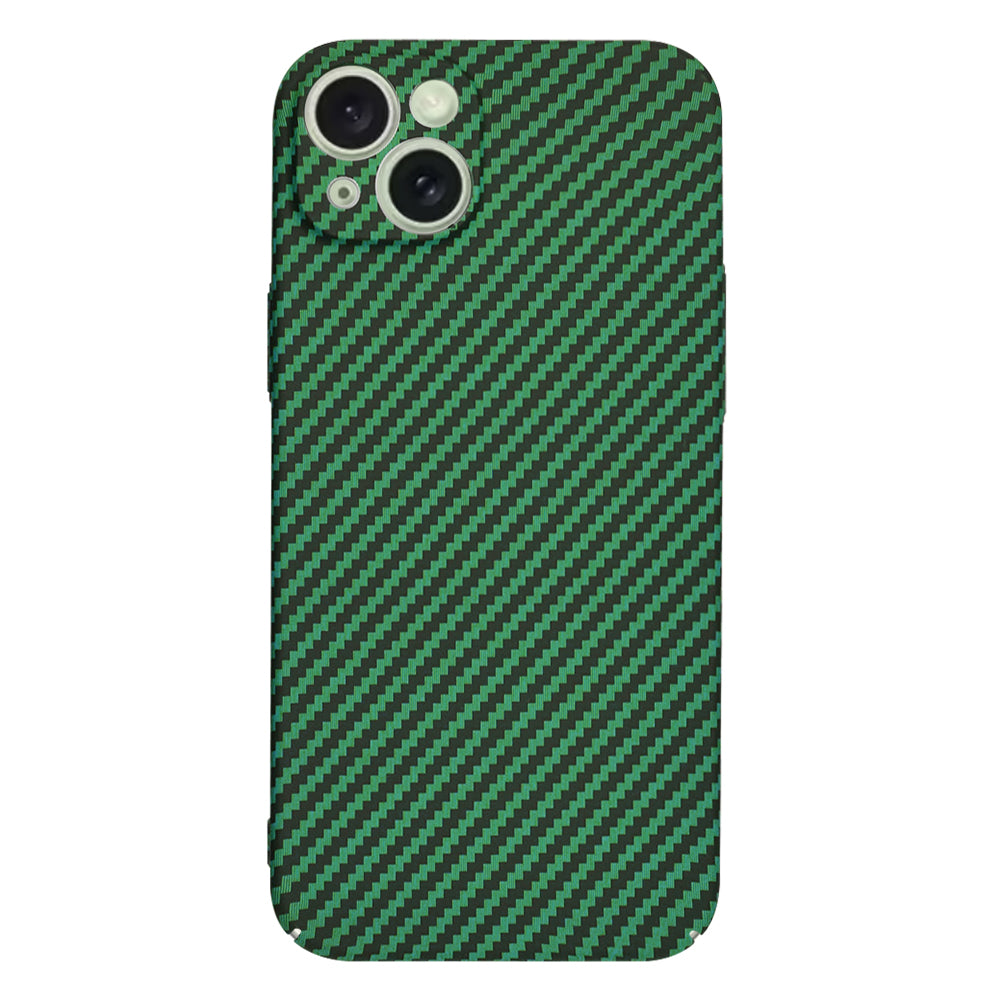 Case for Apple iPhone 15 Plus, Techsuit, Carbonite FiberShell, Green