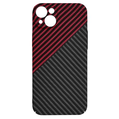 Case for Apple iPhone 15 Plus, Techsuit, Carbonite FiberShell, Black Red