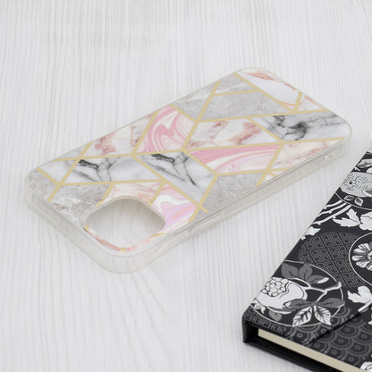 Case for Apple iPhone 15 Plus, Techsuit, Marble, Pink