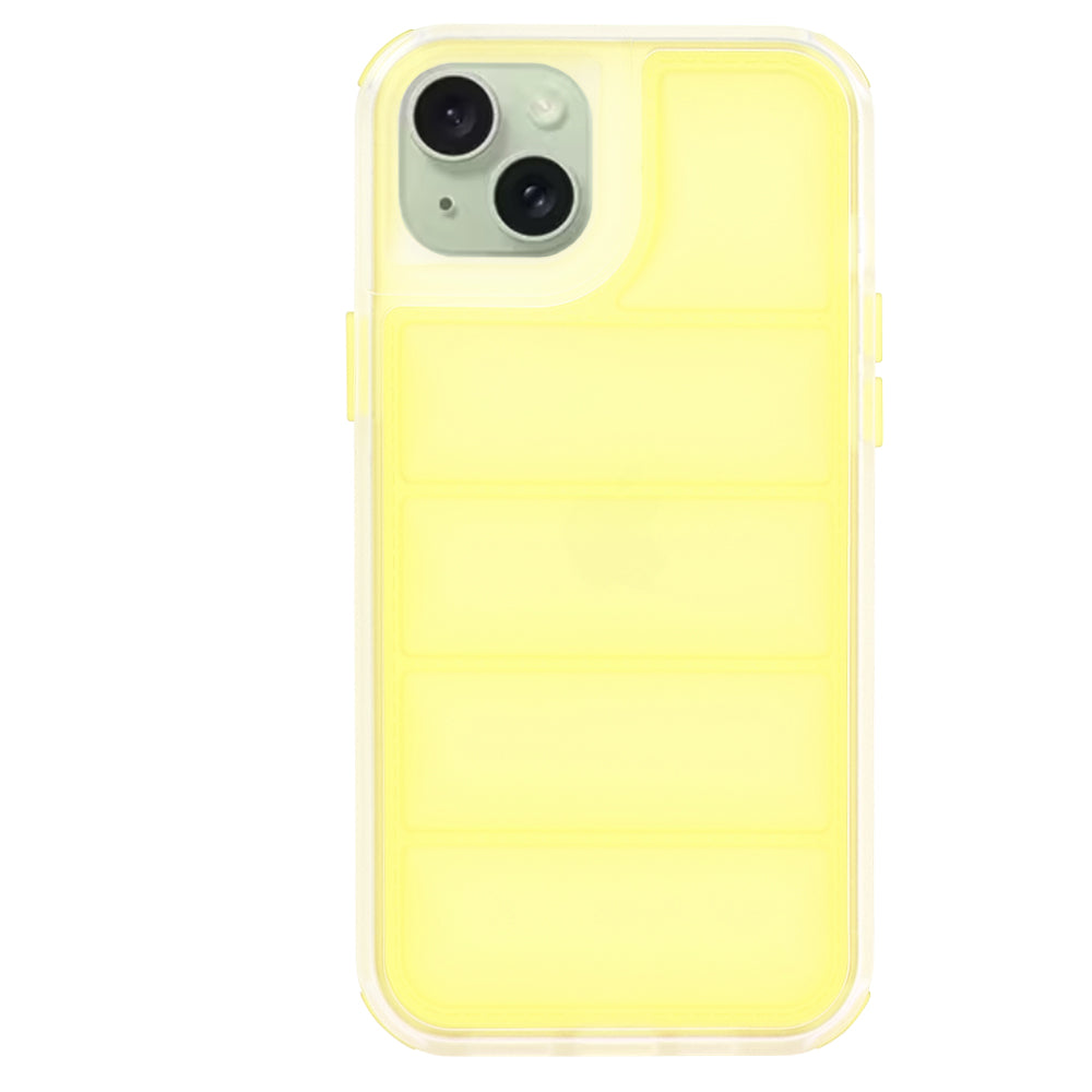 Case for Apple iPhone 15 Plus, Techsuit, Wave Shield, Yellow