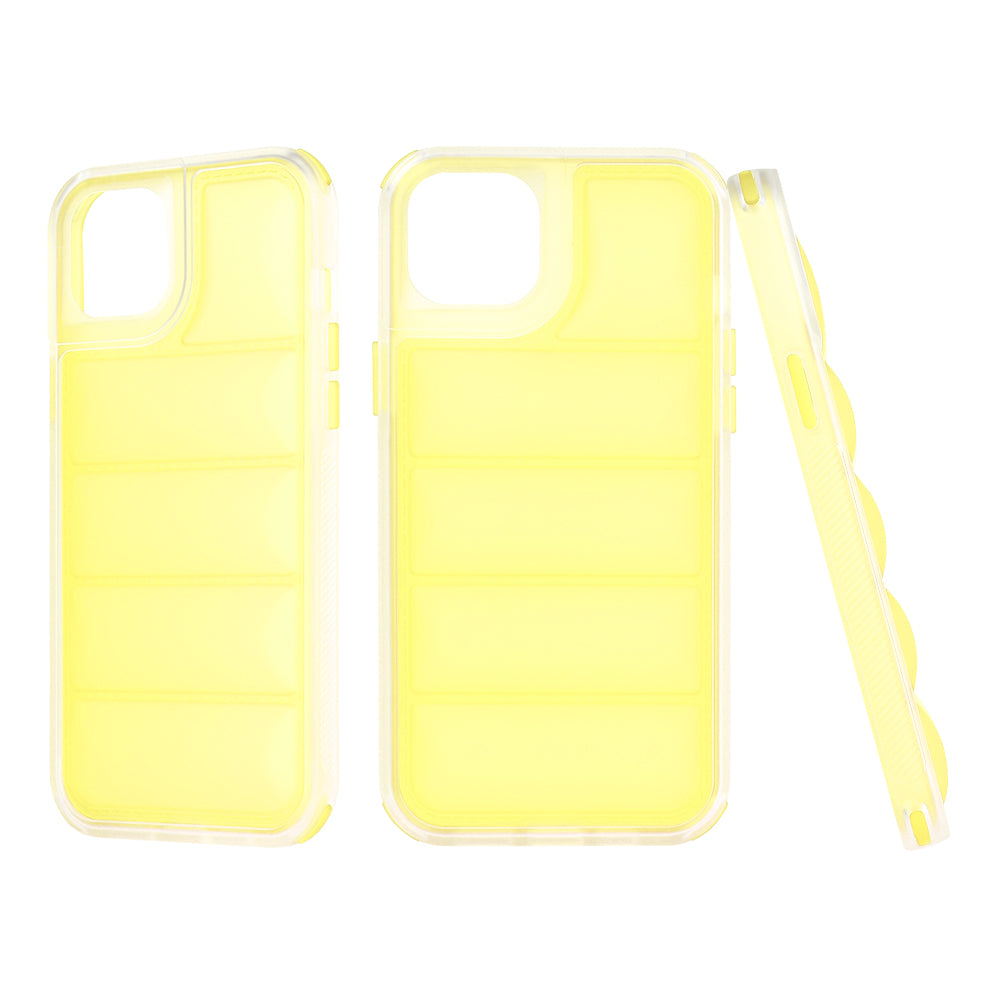 Case for Apple iPhone 15 Plus, Techsuit, Wave Shield, Yellow