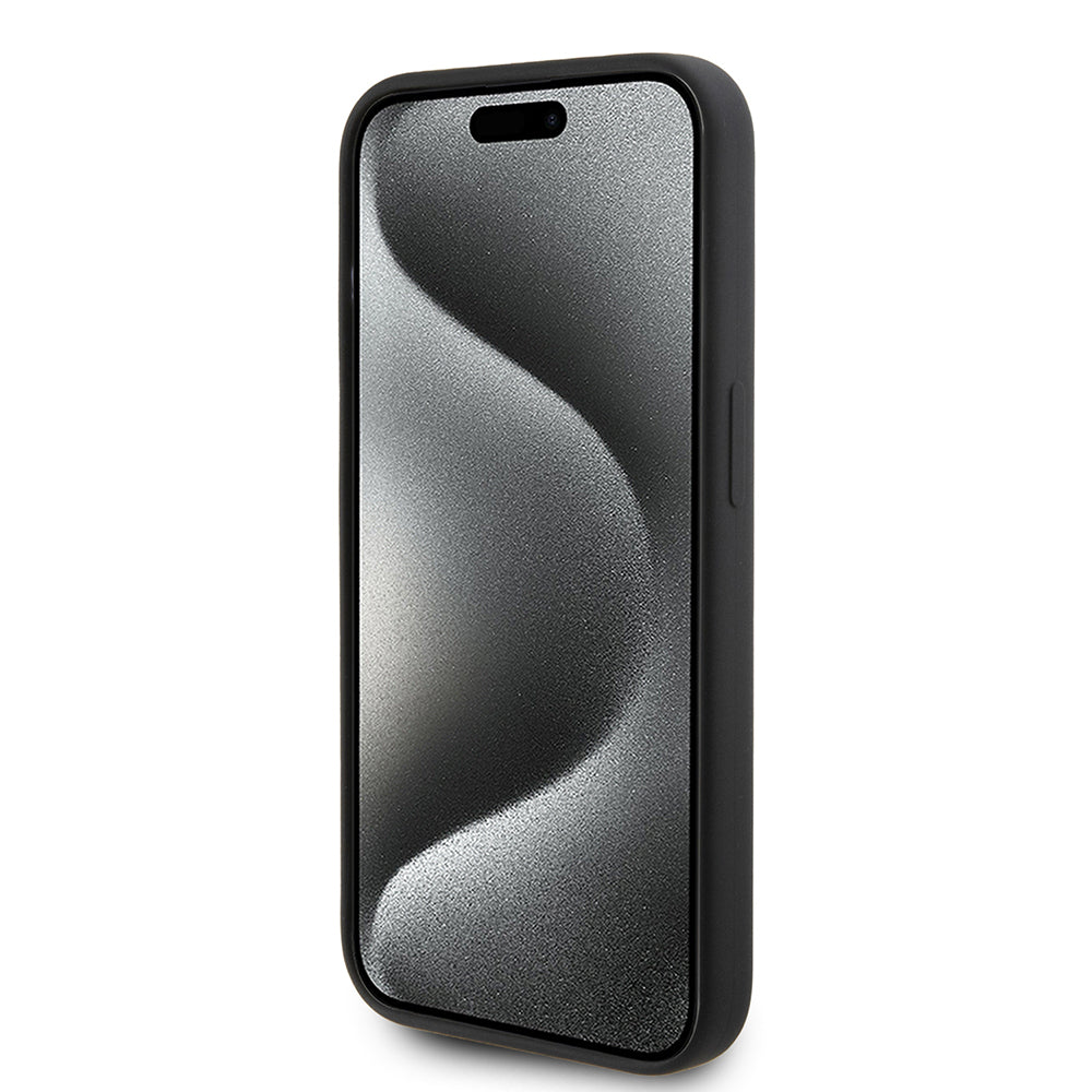 Case for Apple iPhone 15 Pro, Karl Lagerfeld, Silicone Karl Script, Black
