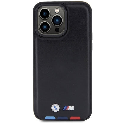 Case for Apple iPhone 15 Pro Max, BMW, Tricolor Stamp, Black