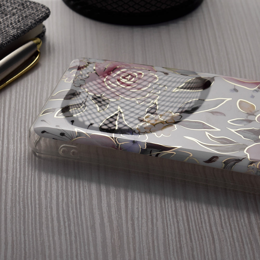 Case for Apple iPhone 15 Pro Max, Techsuit, Marble, White