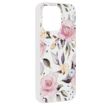 Case for Apple iPhone 15 Pro Max, Techsuit, Marble, White