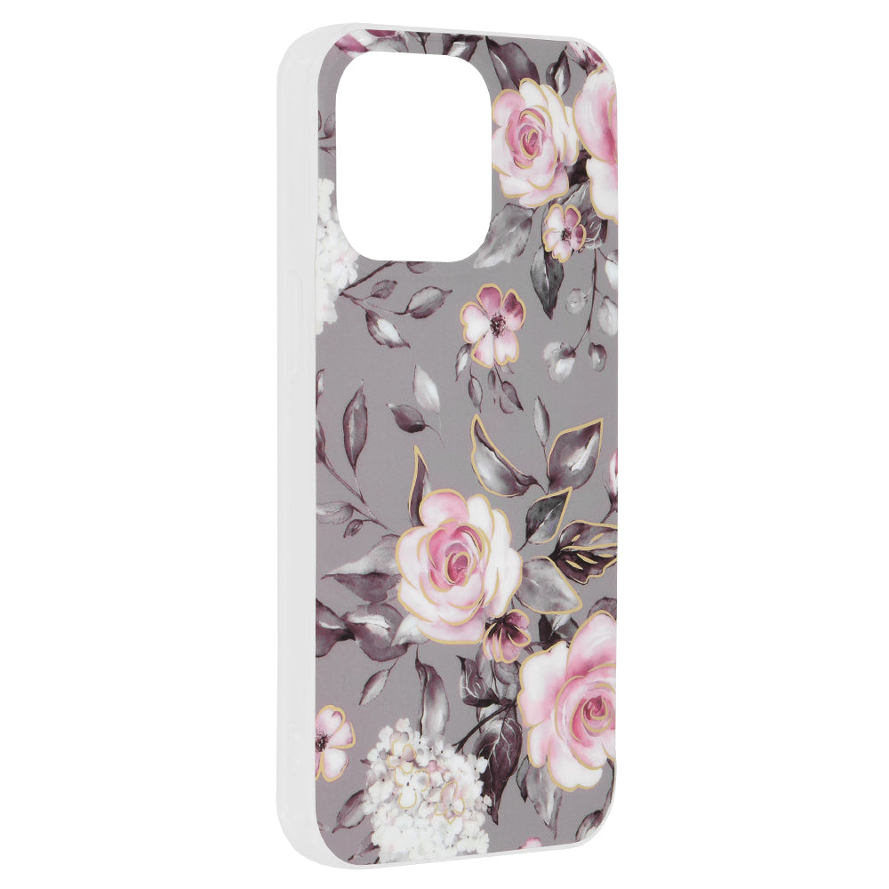 Case for Apple iPhone 15 Pro Max, Techsuit, Marble, Gray