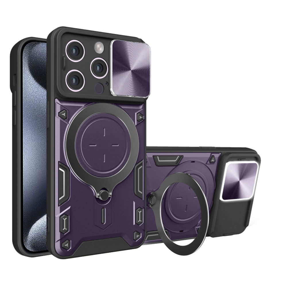 Case for Apple iPhone 15 Pro, Techsuit, CamGuard Pro, Purple