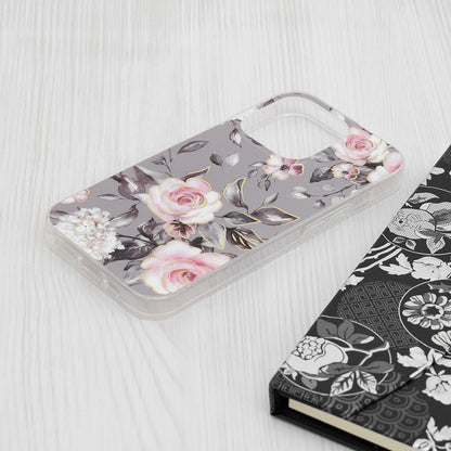 Case for Apple iPhone 15 Pro, Techsuit, Marble, Gray