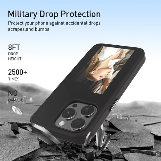 Case for Apple iPhone 15 Pro, Techsuit, SmartScreen NFC, Black